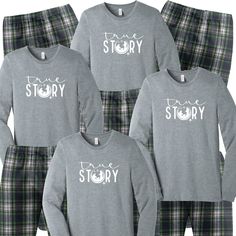 True Story Jesus Christmas Pajamas Outfit the whole family. Nothing says Christmas matching Jesus family pajamas...say cheese! This festive flannel set comes with a luxe 100% cotton t-shirt and plaid flannel pajama bottoms. Put the family to bed in their Christmas pjs and let them rip open those packages Christmas morning. Your options are endless. This cozy pajama set is so comfortable it will be your go to uniform all winter break long. Set includes a long sleeve t-shirt printed with the True Christmas Pajamas Pajamagram, Christmas Pajama Pajamagram, Rae Dunn Family Pj, Family Christmas Pajamas Plaid, Christmas Matching Pajamas Pajamagram, Matching Christmas Family Pajamas In Grey Bottoms, Family Matching Christmas Pajamas Casual, Christmas Matching Pajamas Families Short Sleeves, Matching Christmas Pajamas Family Casual