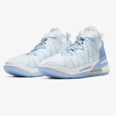 Nike Lebron 18 Nrg Gets A Frigid “Blue Tint” Colorway Brand New Size 6 Basketball Shoes Kyrie, Bb Shoes, Nike Volleyball Shoes, Volleyball Sneakers, Best Volleyball Shoes, Girls Basketball Shoes, Blue Basketball Shoes, Best Basketball Shoes, Womens Basketball Shoes