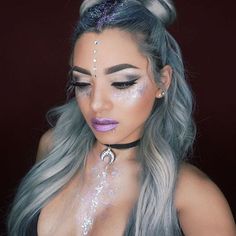 Alien Festival, Festival Makeup Rhinestones, Man Street Style, Rave Halloween, Festival Makeup Tutorial, Music Festival Makeup, Makeup Festival, Makeup Clown, Coachella Makeup