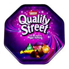 nestle quality street chocolates are on display