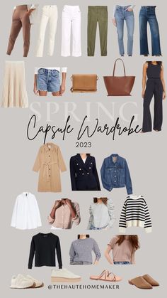 thehautehomemaker's SPRING CAPSULE Collection on LTK Outfits Primavera 2023, Minimalism Clothing, Outfit Primavera 2023, Boho Work Outfit, Capsule Wardrobe Casual, Outfits Primavera, French Wardrobe, Spring Staples, Capsule Wardrobe Outfits