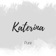 the word katenna written in black ink on a white background with some brush strokes