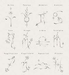 an image of zodiac signs and their meanings