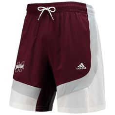 Add a versatile piece of Mississippi State Bulldogs gear to your collection with these Swingman basketball shorts from adidas. Designed with AEROREADY technology for an athletic feel, these shorts provide supreme comfort while easily highlighting your fandom thanks to the Mississippi State Bulldogs colors and graphics. Whether you're enjoying a leisurely game day at home or an active day on the go, these shorts give you a go-to option. Imported Machine wash, tumble dry low Mesh inseam insert pan Men's Adidas (men), Mississippi State Bulldogs, Mississippi State, Basketball Shorts, Sport Shorts, Fashion Advice, Mississippi, Game Day, Adidas Men