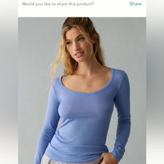 New With Tags. Maeve Long-Sleeve Scoop-Neck Top. Small. Color: Blue Cloud Blue Cotton Candy, Tiered Tops, Grey Turtleneck, Long Sleeve Striped Top, Blue Clouds, Striped Long Sleeve Shirt, Women Long Sleeve Tops, Scoop Neck Top, Henley Top