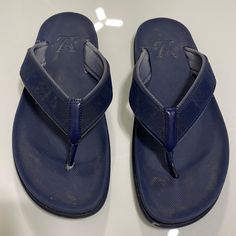 Reguler Wear And Good Condition! Rubber Flip Flop In Navy Blue Color. Nice For Summer Bacations On The Beach Or Pool:) Louis Vuitton Blue, Rubber Flip Flops, Louis Vuitton Shoes, Louis Vuitton Men, Navy Blue Color, Authentic Louis Vuitton, Flip Flop, Flip Flop Sandals, Mens Flip Flop