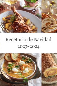 the cover of recetario de navidad 2012 - 2024