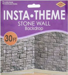 a package of stone wall background with the words insta - theme on it's front