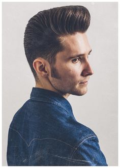 Schorem Haarsnijder En Barbier Rockabilly Hair Men, Pompadour Men, Pompadour Haircut, Pompadour Fade, Modern Pompadour, Hair Trends 2015, Rock Hairstyles, Pompadour Hairstyle, Mens Hairstyles Medium