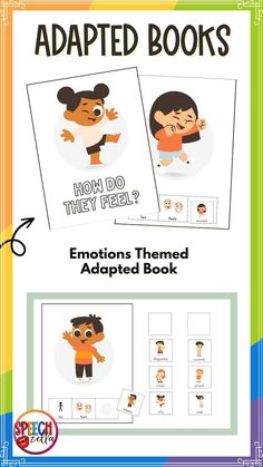 an illustrated book with the title how do they feel? and two pictures of children