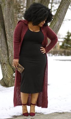 STYLE CHIC 360 Plus Size Fashion Upcycle Cardigan, Cardigan Ideas, Batwing Cardigan, Longline Sweater, Plus Zise, Maroon Cardigan, Sukienki Plus Size, Cardigan Outfit, Work Pattern