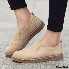 Olivia Mark - Casual Driving Loafers with Soft Rubber Sole Driving Shoes Women, Moccasins Women, Flats Shoes Comfortable, Comfortable Loafers, Suede Leather Shoes, Leather Loafer Shoes, Handmade Leather Shoes, Exclusive Shoes, Casual Flat Shoes