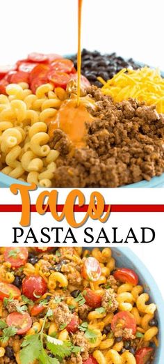 taco pasta salad is an easy and delicious side dish