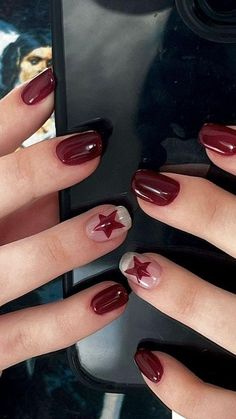 more in the telegram Nails To Paint Yourself, Simple Nails Korean Style, Nail Designs With Qtip, Gel Nail Patterns, Cute Short Acrylic Nails Aesthetic, Short Nail Grunge, Easy Nail Art Small Nails, Spooky Nails Aesthetic, Autumn Nails Natural