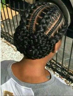 Natural Braided Hairstyles For Women, Buns With Braiding Hair, Feed In Braids Ponytail, Cabello Afro Natural, New Natural Hairstyles, Two Braid Hairstyles, Twisted Hair, Braiding Styles, Feed In Braids Hairstyles