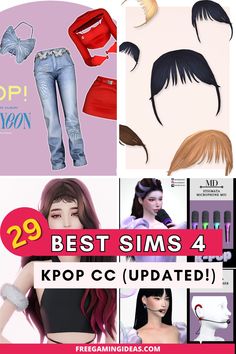 This blog post is all about the best and most diverse collection of Sims 4 Kpop CC, from stunning hairstyles and accessories to trendy clothes inspired by your favorite Korean idols. Get ready to elevate your sim's fashion game with these must-have CC packs and let your sims shine like true K-pop superstars. Kpop Sims4 Cc, Sims 4 Cc Acubi Clothes, Sims 4 Cc Kpop Mod, Sims 4 Idol Mod, K Pop Sims 4 Cc, Sims4 Kpop Cc, Sims Kpop Cc, Korean Clothes Sims 4 Cc, Sims 4 Idol Cc