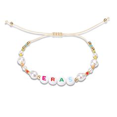 PRICES MAY VARY. Product Content: You will receive 1 piece of this eras beaded bracelet with ERAS letters, suitable for wearing at concerts or music festivals. (Please note that this product is only suitable for people aged 13 and above. Due to the small size of the item, please stay away from people aged 0-12.) Product Size: The length of this eras pearl beaded bracelet is adjustable, and the adjustment range is about 14-29cm/5.5-11.4in. You can choose the suitable size according to your needs. Nayeon Bracelet, Concert Bracelets, Eras Bracelets, Pearl Beaded Bracelet, Bracelets Beads, Pearl Bracelets, Jewelry Pearl, Music Festivals, Bracelets For Women