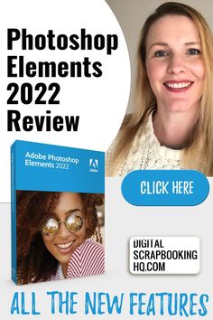 an ad for adobe photoshop elements 2012 and the new features are available on this page