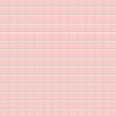 a pink tiled wall with small squares in the top right corner and bottom left corner