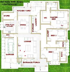 the floor plan for this house is very large