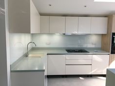 the kitchen is clean and ready for us to use in its new owner's home