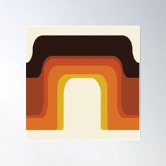 High-quality posters to hang in dorms, bedrooms or offices. Multiple sizes are available. Printed on 185gsm semi gloss poster paper. Additional sizes are available. Mid-century modern meets 1970's groove & palette. Rainbow Poster, Orange Rainbow, Quality Posters, Sale Poster, Color Scheme, Mid-century Modern, 1970s, Mood Board, Mid Century