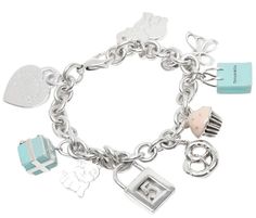 Bracelets Tiffany & Co., Fairy Trinkets, Tiffany Charms, Tiffany And Co Bracelet Tiffany & Co., Tiffany’s Charm Bracelet, Tiffany Charm Bracelet, Tiffany Bangle Tiffany & Co., Tiffany Hardware Bracelet, Tiffany Bracelet