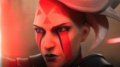 star wars the old republic character with red and black makeup