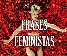 the cover of frases feministas, with an image of a woman in red