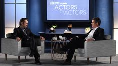 two men sitting in chairs talking to each other on the set of actors on actors