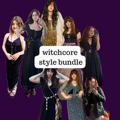 Witchcore Style Clothing Personalized Style Bundle  ✨Are you drawn to the witchy style aesthetic but aren't sure where to find clothing that match that theme? let me help you!✨ Each style bundle I create is personalized to your specific measurements, sizing, and taste.  After you purchase I will send you a google forms questionnaire via Etsy messages or your email so I can get to know you and your specific style needs better.  ❤️if you would like me to send you the questionnaire to your email pl Witchy Vibes Outfit, Witchy Outfits Casual, Witchcore Fashion, Modern Witch Outfit, Soft Summer Color Palette, Soft Summer Colors, Witchy Fashion, Second Hand Clothes, Personal Stylist