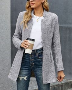 Office Casual Outfit, Mode Inspo, Work Outfits Women, Casual Coat, Business Casual Outfits, Work Attire, Mode Inspiration