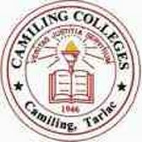 the logo for campus college, with an open book on it's center circle