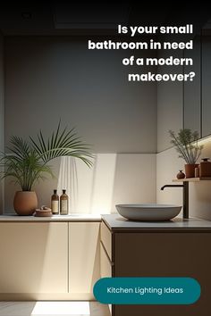 Modern small bathroom design with floating vanity Small Bathroom Makeovers, Bathroom Makeovers, Design Tricks, Curated Decor, Small Bathroom Makeover