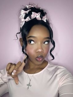 @brennthegemini pink bows girly coquette aesthetic Girly Coquette Aesthetic, Girly Coquette, Beautiful Black Hair, Black Femininity, Pink Bows, Natural Hair Braids, Bang Bang, Black Girls Hairstyles, Pink Outfit