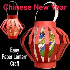 the chinese new year paper lantern craft