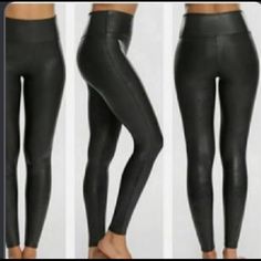 Nwt. Coated Black Leggings Measurements Posted Lulu Leggings, Rose Leggings, Green Leggings, Velvet Pants, Blue Leggings, Striped Leggings, Faux Leather Leggings, Seamless Leggings, Leather Leggings