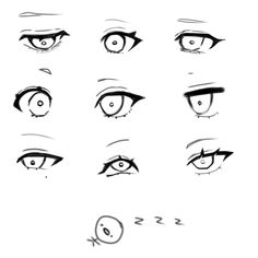 the various types of eyes and how to draw them