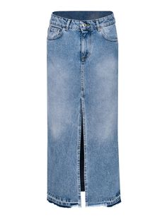 Gonna lunga in denim Modello cinque tasche Spacco profondo davanti Id: 1044199 Composizione: 100% cotone Ceremony Dresses, Jean Skirt, Blazer Dress, Trouser Jeans, Mens Belts, Jean Jacket, Bermuda Shorts, Calvin Klein, Top Shirt