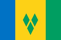 the flag of saint kitts is shown in green, yellow and blue with two diagonal stripes