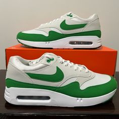 Nike Air Max 1 ‘86 Og Golf Tb Big Bubble Mens Size 9 Fq3272-111 College Green New Without Box Green Nike Air Force 1 With Air Max Cushioning, Green Nike Air Max With Air Max Cushioning, Nike Sneakers With Cushioned Footbed For Sports, Green Nike Air Max With Air Cushioning, Green Custom Sneakers With Air Cushioning For Light Sports, Green Nike Air Max With Cushioned Footbed For Sports, Green Low-top Nike Air Max For Streetwear, Sporty Green Nike Air Max With Cushioning, Green Custom Sneakers With Air Max For Light Sports