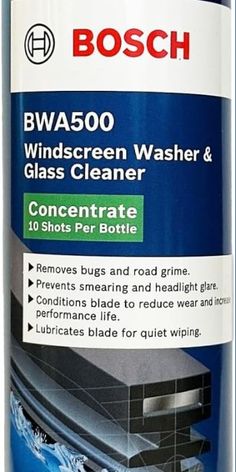 bosch bwa500 windscreen washer and glass cleaner concentrate 10 shots per bottle