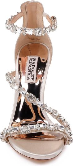 Badgley Mischka Quest Strappy Sandal BADGLEY MISCHKA COLLECTION Sparkling Shoes, Evening Shoe, High Hills, Lord Help, Women Platform Shoes, Stiletto Shoes, Wedding Heels, Evening Shoes, Dream Board