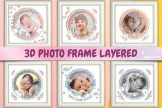 3d Photo Frame, Baby Boy Baby Shower Gift, Baby Shadow Box, Baby Photo Frames, Flower Shadow Box, Family Easter, Diy Baby Shower Gifts, Box Photo, 3d Shadow Box