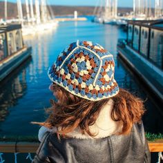 Crochet Bucket Hat, Customizable Granny Square Hat, Colorful Bucket Hat, Handmade Beanie, Unisex Hat, Crochet Floral Hat, Gift for Her - Etsy