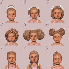 #sims #sims4cc #sims4customcontent #thesims4 #thesimsresource #gaming #hair #sims4edit #maxismatchcc Sims 4 Toddler Dump, Toddler Mods Sims 4, The Sims 4 Cc Toddler Hair, Sims Curly Hair, Sims 4 Infants Cc Clothes, Ts4 Toddler Hair, Newcrest Sims 4 Layout, Sims 4 Cc Baby Hair, Sims Toddler Cc