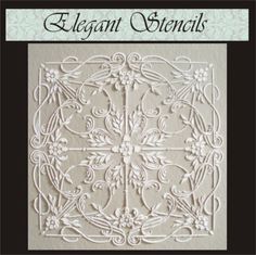 the cover of elegant stencils