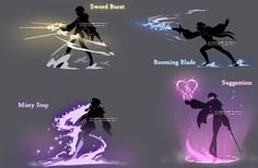 Element Poses Drawing, Art Poses Magic, Magic Attacks Concept Art, Elements Magic Fantasy Art, Magic Powers Drawing Reference, Cool Magic Powers, Powers Fantasy Art, Anime Ability Ideas, Using Powers Reference