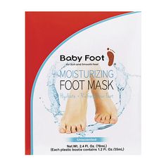 The Baby Foot Moisturizing Foot Mask is a NON-PEEL treatment formulated for immediate hydration. In just 10 to 15 minutes, the rich moisturizing components including Collagen, Hyaluronic Acid, and 14 natural extracts, are absorbed into the skin for extra smooth soft feet. This is to be used at the end of a Baby Foot Peel AFTER the peeling is finished, or any time in between treatments to maintain baby soft feet. When you finish with one of our foot peels, the next step is to apply our Moisturizi Foot Mask, Hydrating Mask, Ulta Beauty, Baby Soft, Skin Care Tips, Sensitive Skin, Lotion, Moisturizer