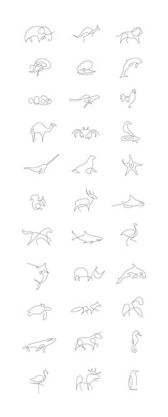 the different types of animals are shown in this drawing lesson, which shows how to draw them